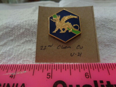 22nd Chemical Company V-21 Unit Crest, DI, DUI (DRAW#X2)