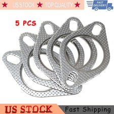 5pcs Car 2 Bolt High Temp Exhaust Gasket Flange 2.5in Cylinder Head Gasket Kits