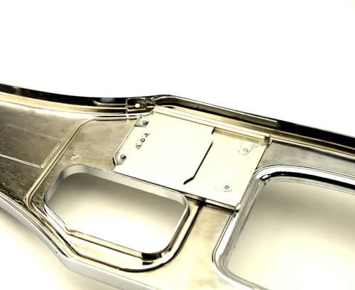 1965-1967 Corvette Die Cast Chrome Plated Manual Shift Painted Red Console NEW - Picture 4 of 5
