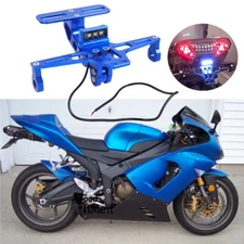 For Kawasaki Ninja ZX-6R ZX6R License Plate Holder w/LED Light Fender Eliminator