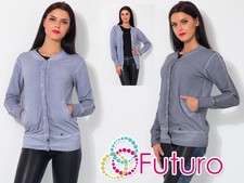 Ladies Waistcoat Activewear Long Sleeve Jacket Steamed One Size 10-14 Ft1285