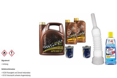 7L PEMCO Motoröl iDRIVE 340 5W-40 API SN/CF inkl. Additiv Auslaufschlauch