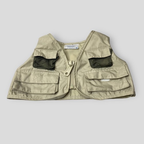 Build A Bear BAB Fishing Outfit Fisherman Costume Teddy Bear Clothes 2 Piece Tan - Picture 4 of 6