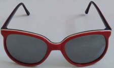 NWT TruVintage 80's fashion Cateye multi-color frame style w/ glass sunglasses