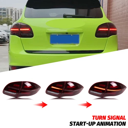 Luces traseras para Porsche Cayenne 92A 10-14 rojo intermitente LED intermitente marca E - Imagen 10 de 13