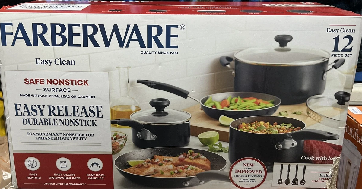 Farberware 12-Piece Nonstick Cookware Set