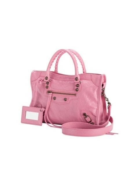 balenciaga pink tote