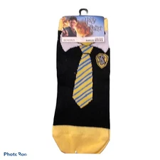 Harry Potter Costume HUFFLEPUFF Ankle Socks With Crest Design 
