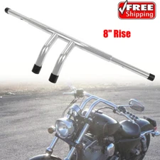 8" Rise 1-1/4" Bar Pullback T-Bars Handlebar For Harley Honda Yamaha Universal