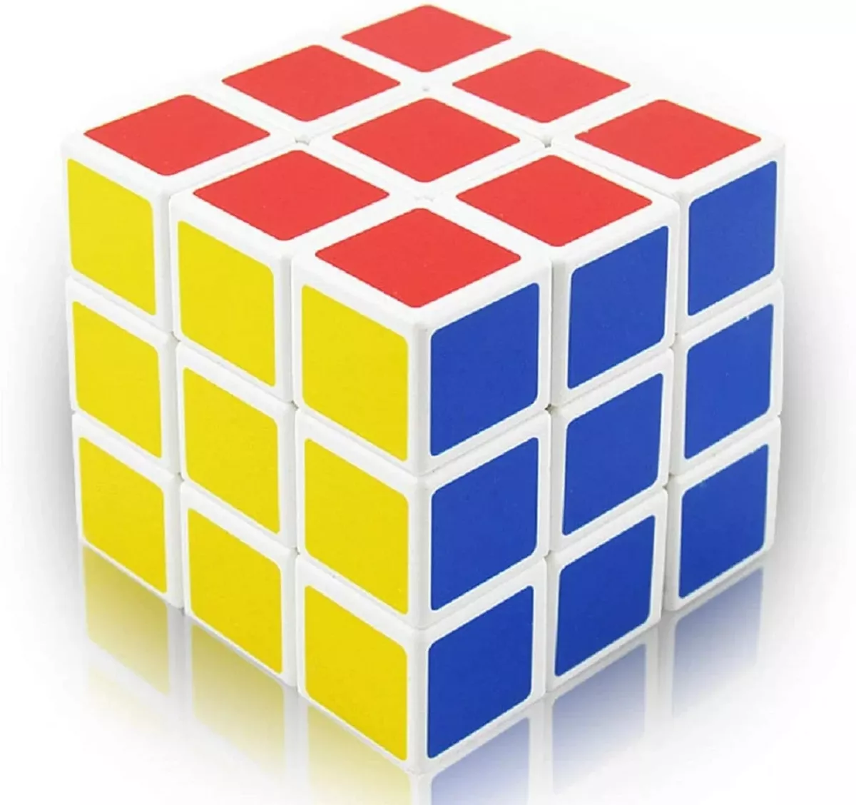 Full Size Speed Rubix Cube Smooth Magic Puzzle Rubic 3x3 Rubics White