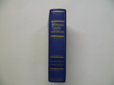 Langenscheidts Taschenwörterbuch Spanisch-Deutsch - Jahr 1955 - Prof.C.Witthaus