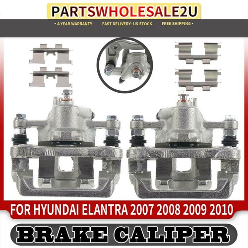2x Brake Caliper w/ Bracket Rear LH & RH for Hyundai Elantra 2007 2008