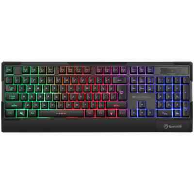 LED Illuminated USB Keyboard for Gaming PC Computer Wired Marvo K606