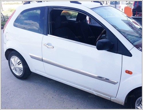 Cuadro de ventanas cromado 2 piezas acero inoxidable para Ford Fiesta furgoneta cupé 2001 a 2008 - Imagen 2 de 10
