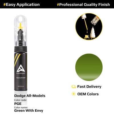 Touch up Paint for Dodge Code: PGE Green With Envy Exact Color Match