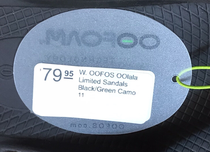 Oofos Women's Oolala Limited Edition Green Camo Thong Sandals T23 eBay