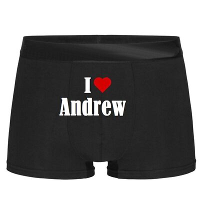 Boxershorts I Love Andrew Geburtstag Geschenk Valentinstag Weihnachten