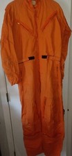 Vintage Men's Military Summer Flying Coveralls Size 40 Long Orange
