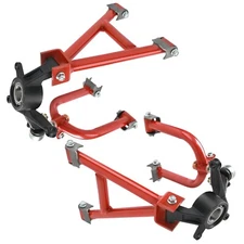 Go kart Rear Suspension Upper Lower Shock Swing Arm Steering Knuckle Hub Kit DIY