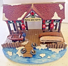 St. Nicholas Square Rapids Boat Rental Village Collection 2007 Pre-owned In Box 