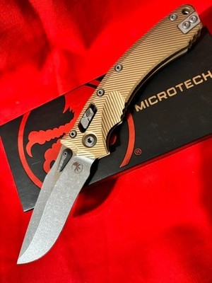 Microtech Amphibian Ram-Lok Fluted 137Rl-10APFLBN 4'' M390 Manual Folding Knife