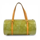 Auth LOUIS VUITTON Monogram Vernis Green Bedford M91007  Ladies Handbag KC770