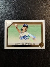 Brent Honeywell Jr. 2021 Topps Gallery Auto RA-BH Rays RC Rookie.