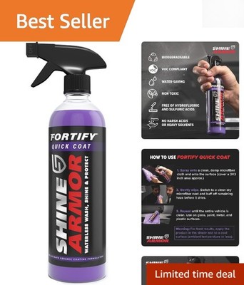 8oz Fortify Quick Coat: The Ultimate Waterless Ceramic Spray for Shine & Defense