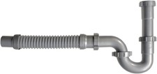 Snappy Trap Universal Flexible P Trap Bathroom Sink Drain Pipe Plumbing Kit for
