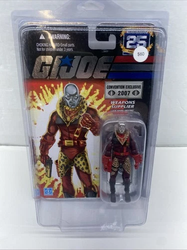 G.I. Joe 2007 Convention Exclusive Destro Silver Head MOC W/ Protector