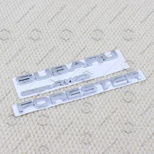 For Forester Symmetrical AWD Emblem Rear Liftgate Trunk Chrome Badge Letters