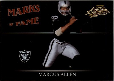 2006 Absolute Memorabilia Marks of Fame Gold #8 Marcus Allen /100 - FB