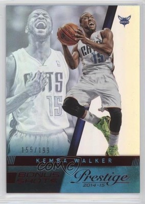 2014-15 Panini Prestige Bonus Shots Red Premium 155/199 Kemba Walker #65 d4y