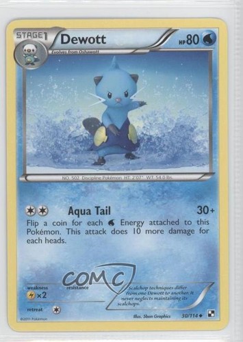 Dewott Pokemon Blanco y Negro Base Set #30 0o3
