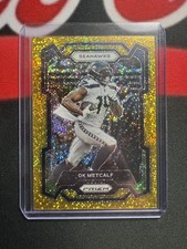 2023 Panini Prizm - Gold  Sparkle Prizm #257 DK Metcalf /24, SSP