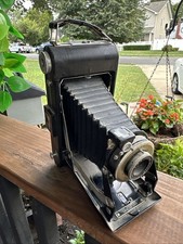 Antique Vintage Kodak Jr. NO. 1A Black Pop Out Bellows Pocket Kodak Camera