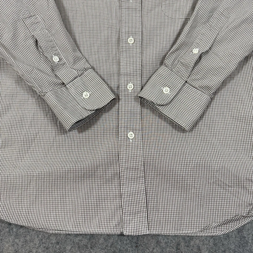 Camisa de vestir IKE Behar New York manga larga abotonada calce para hombre talla 15,5/35 gris Foto 2 de 4