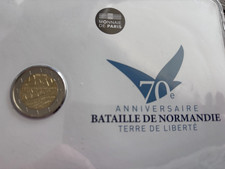 COFFRET BU 2 EUROS 70e anniversaire bataille de Normandie 2014 Neuf Sous Blister