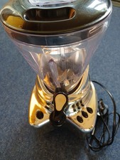 Kenwood New York Smoothie Maker SB200 Chrome Blender Jug Tap Dispense PAT Tested