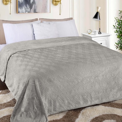 Alaska Diamond Flanell Fleecedecke Ultra Soft Plüsch Bettdecken Überwurf - Bild 67 von 85