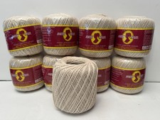 South Maid Crochet Thread Sz 10 Color 429a Ecru 350 yds Lot of 9