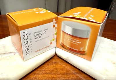 2 New ~ Andalou Naturals ~ Pumpkin Honey-Glycolic Brightening Mask  1.7 oz./50 g