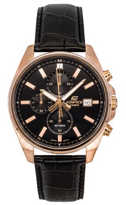 Casio Edifice Analog Chronograph Black Dial Quartz Men's Watch EFV-610ECL-1A