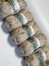 DK 5x100gms 75% Wool & 25% Polyamide Knitting/Crochet Yarn Cream Mixed Colours