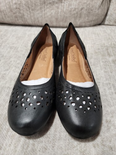 Josef Seibel Women’s Pippa 29 Black Leather Ballet Flat US 7.5-8 EU 38 - Picture 3 of 6