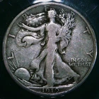 1919-D Walking Liberty Half Dollar - ANACS F12 Details Scratched - 90% Silver!