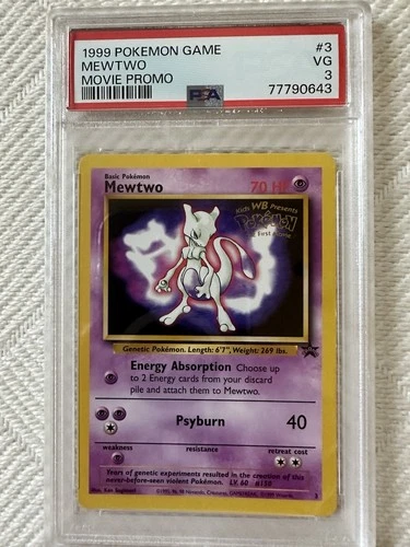 Pokémon Mewtwo #3  1999 Movie Promo PSA 3
