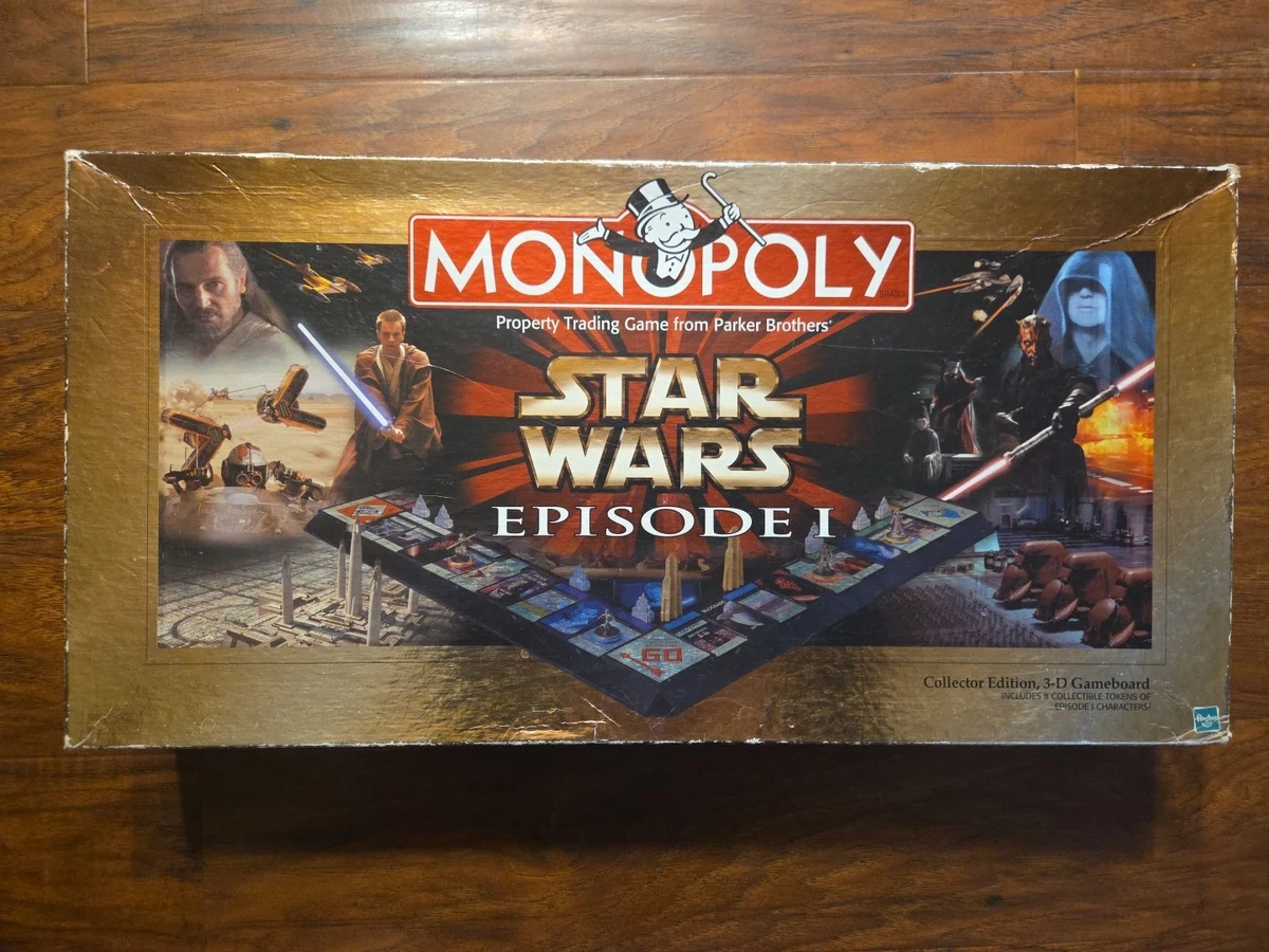 Star Wars Monopoly 1999 Contemporary Manufacture Board