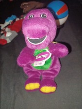 Vintage 90s GUND Barney Purple Dinosaur 7" Plush Bean Bags Beanies 1997 NWT