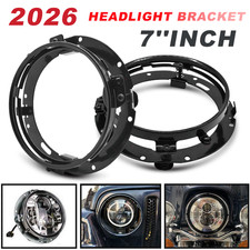 2x 7 Round Led Headlight Mounting Bracket Ring Adapter For Jeep Wrangler Jk 2x 7 Round Led Headlight Mounting Bracket Ring Adapter For Jeep Wrangler Jk